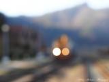 Out of focus... Lotru train station